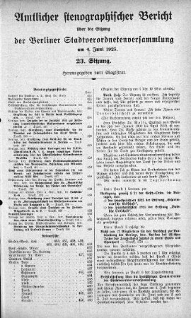 Sitzung 23., 4. Juni 1925