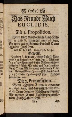 265-290, Das Neunde Buch Euclidis.