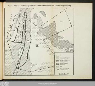 Palästina und Transjordanien: Oberflächenformen und Landschaftsgliederung
