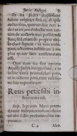 Reus petit sibi instrumenta edi