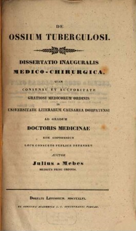 De ossium tuberculosi