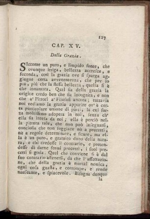 XV. Della Grazia