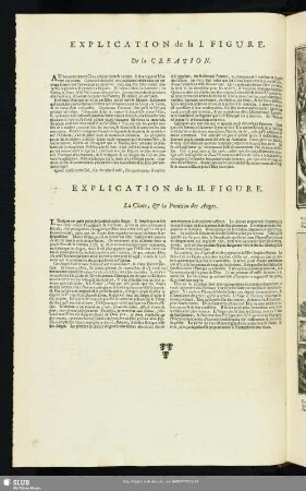 Explication de la I. Figure. De la Creation