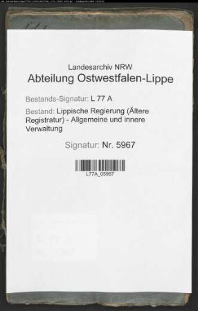 Anstellung der Amtschirurgen für die Ämter Varenholz und Sternberg, Bd. 1