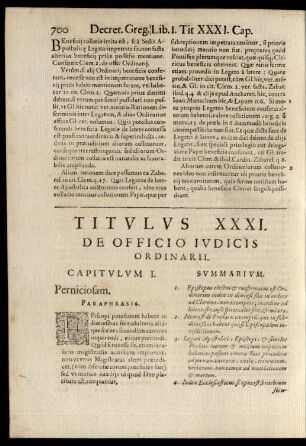 Titulus XXXI.