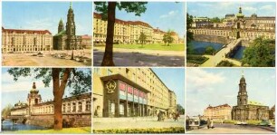 Dresden. Rathaus, Zwinger, Ringcafe, Kreuzkirche, Altmarkt