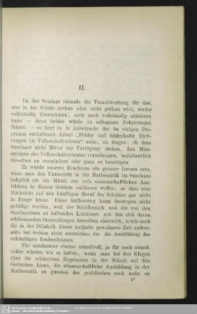 Über Fehler und fehlerhafte Richtungen im Volksschulrechnen; 2