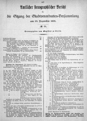 No. 38, 28. Dezember 1905