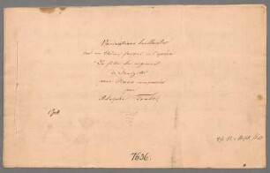 Variations brillantes sur un theme favori de l'opèra La fille du régiment, Klavier; op. 4 - BSB Mus.Schott.Ha 7845-2