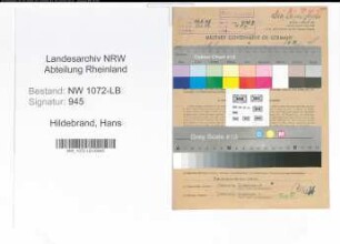 Entnazifizierung Hans Hildebrand , geb. 22.06.1902 (Buchhalter)