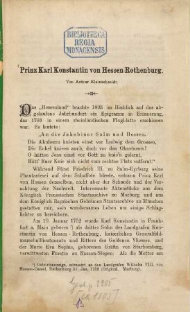 Prinz Karl Konstantin von Hessen-Rothenburg