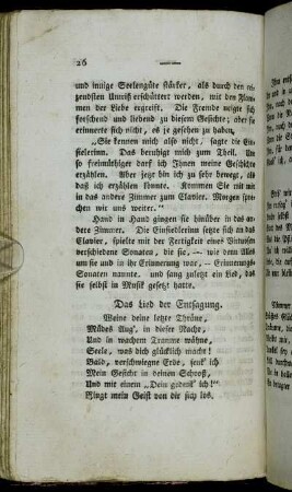 Das Lied der Entsagung.