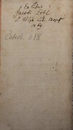 Universalis Catechismus Romanus Ad Parochos Ex Decreto Concilii Tridentini Et Pii V. Pontificis Maximi, Iussu Editus Et Promulgatus : Sincerus & integer, luculentisque in hac editione Quaestionibus ... brevibusque Annotationibus elucidatus