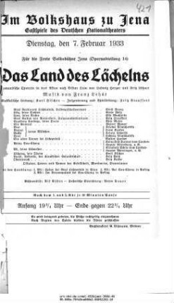 Das Land des Lächelns