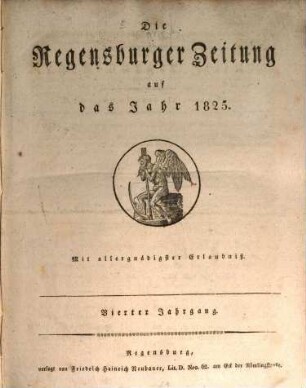Regensburger Zeitung. 1825 = Jg. 4