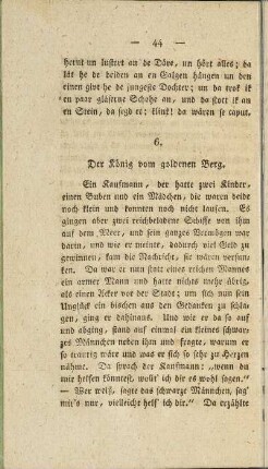 6. Der König vom goldenen Berg.