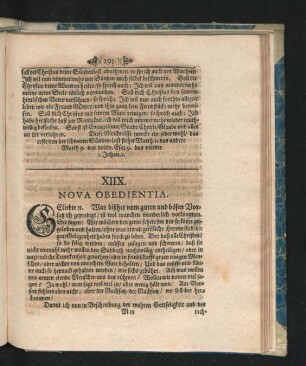 XIIX. Nova Obedientia.