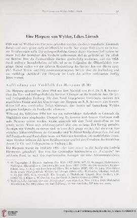Eine Harpune von Wyhlen, Ldkrs. Lörrach