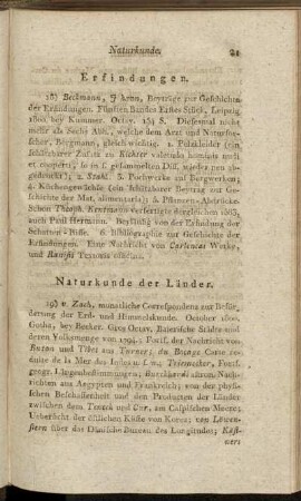 Naturkunde.