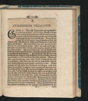 X. Exterminium Vindicatur.