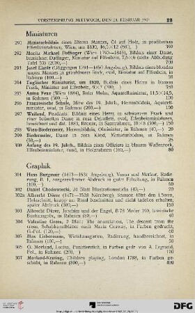 Graphik (Nr. 301-317)