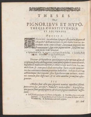 Theses De Pignoribus Et Hypothecis Constituendis Et Solvendis.