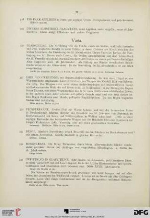 Varia (Nr. 330-378)