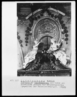 Innendekoration der Schlosskapelle — Deckendekoration der Schlosskapelle — Abraham ist im Begriff, Isaak zu opfern