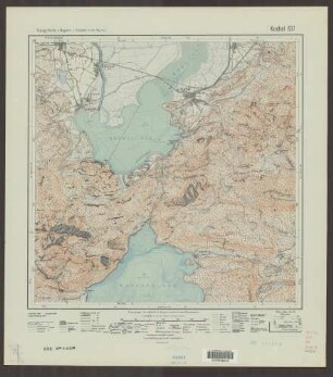 837 Kochel ; Topographische Karte von Bayern 1:25.000 [Positionsblätter]
