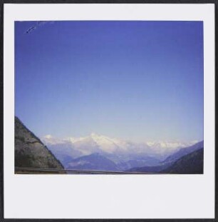 Alpenkette gegenüber Crans-Montana in der Schweiz