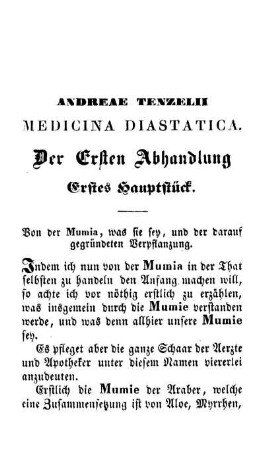 Der Ersten Abhandlung [...] Hauptstück
