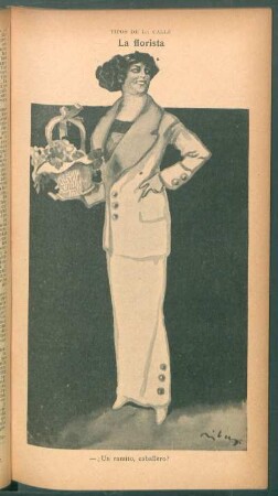La florista - [Dibujo] : Tipos de la calle