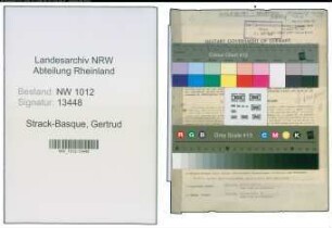 Entnazifizierung Gertrud Strack-Basque , geb. 15.03.1913 (Lehrerin)