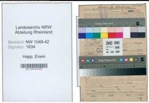 Entnazifizierung Erwin Happ , geb. 12.10.1913 (Wachtmeister)