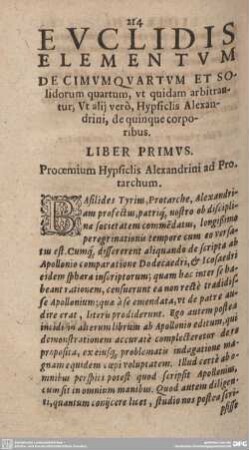 Liber XIV.: ELEMENTUM DECIMUMQUARTUM, ET SOlidorum quartum,...