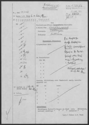 Großheppach mit Kleinheppach: Visitationsbericht mit Pfarrbericht 1965