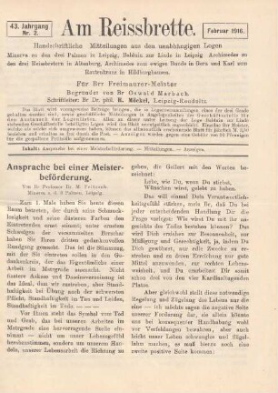 Nr. 2. Februar 1916.
