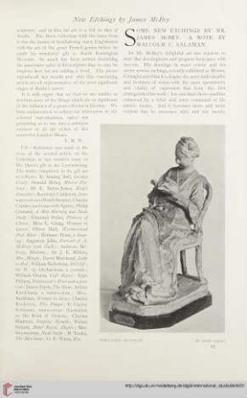 Some new etchings by Mr. James McBey