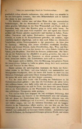 Über den gegenwärtigen Stand der Tuberkulosenfrage