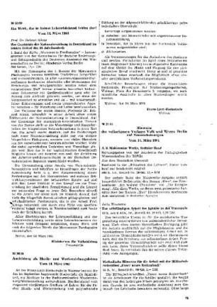 Hinweise des volkseigenen Verlages Volk und Wissen Berlin auf Neuerscheinungen : 27/61 Vom 14. März 1961 ; [Mitteilungen]
