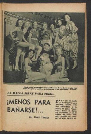 ¡Menos para bañarse! ... : La malla sirve para todo ...