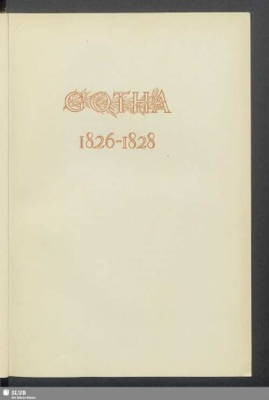Gotha 1826-1828