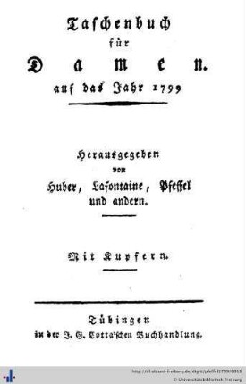 Taschenbuch auf das Jahr 1799.