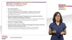 Acceptance of Wind Turbines 1: Introduction into the topic of acceptance