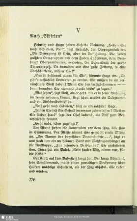 V. Nach "Sibirien"
