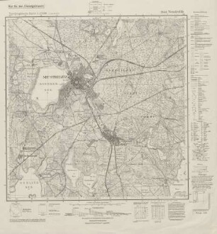 2644 Neustrelitz, Topographische Karte 1:25000 (4cm - Karte)