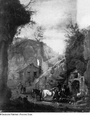 Jagdrast vor der Felsenschenke