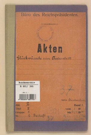 Friedrich Ebert und Erste Amtszeit Paul von Hindenburg: Bd. 4