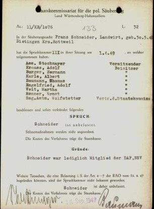 Schneider, Franz