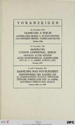 Voranzeigen